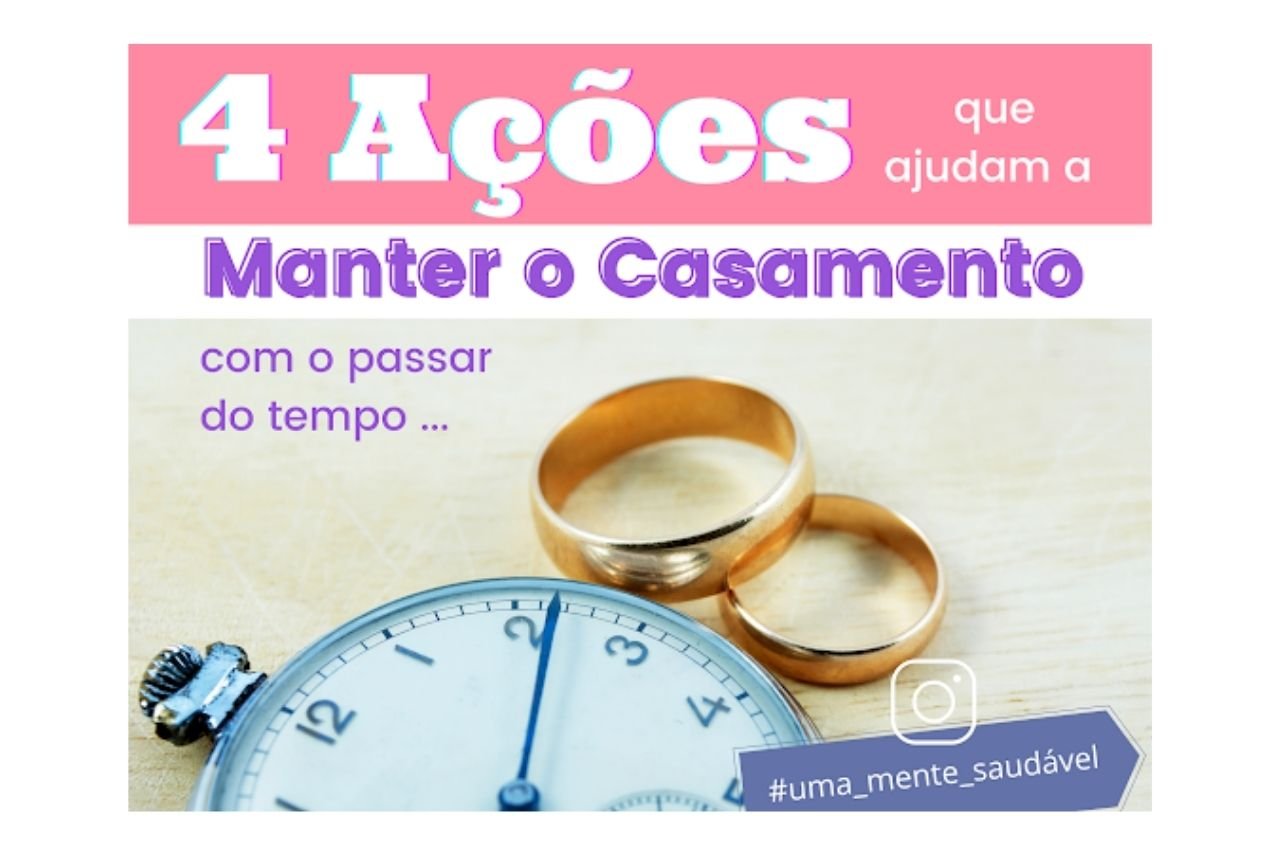 Ações para manter o casamento